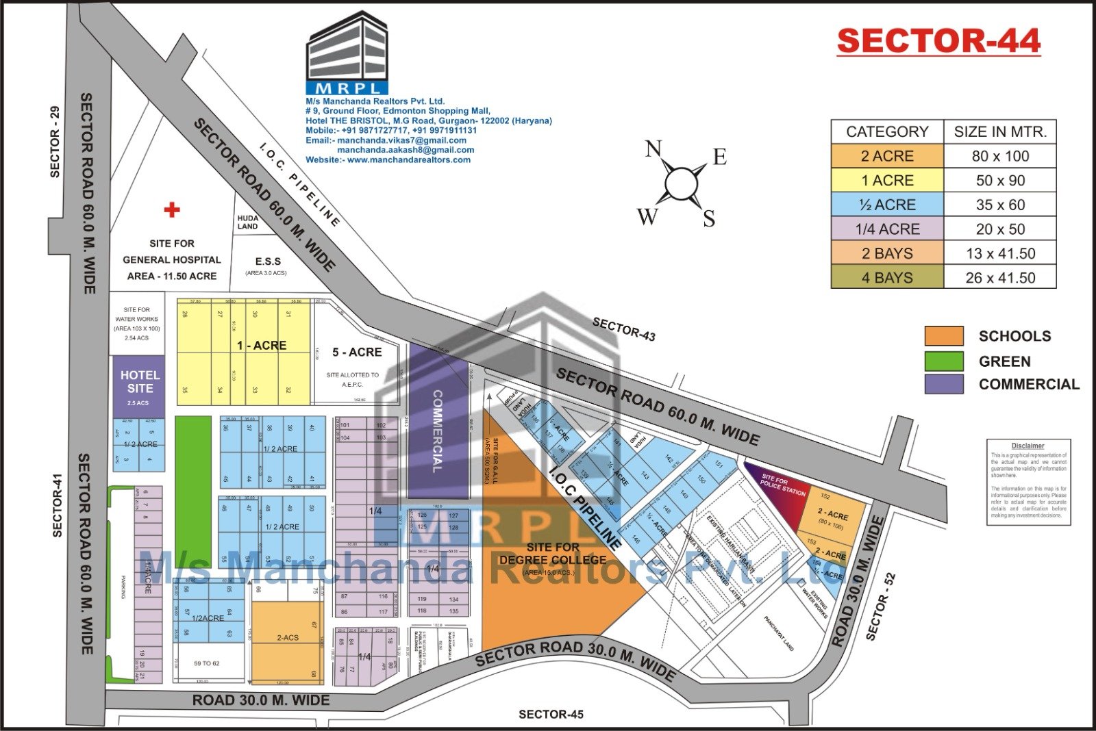 Spacious Independent Building, Sector 44 Gurgaon | 9871727717