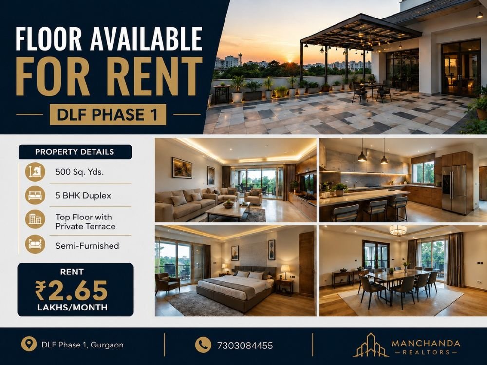 Duplex Floor Plans in DLF Phase 1 | 7303084455